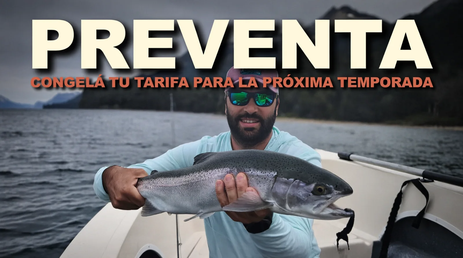 Preventa 2026 pesca guiada Villa La Angostura trucha arcoíris
